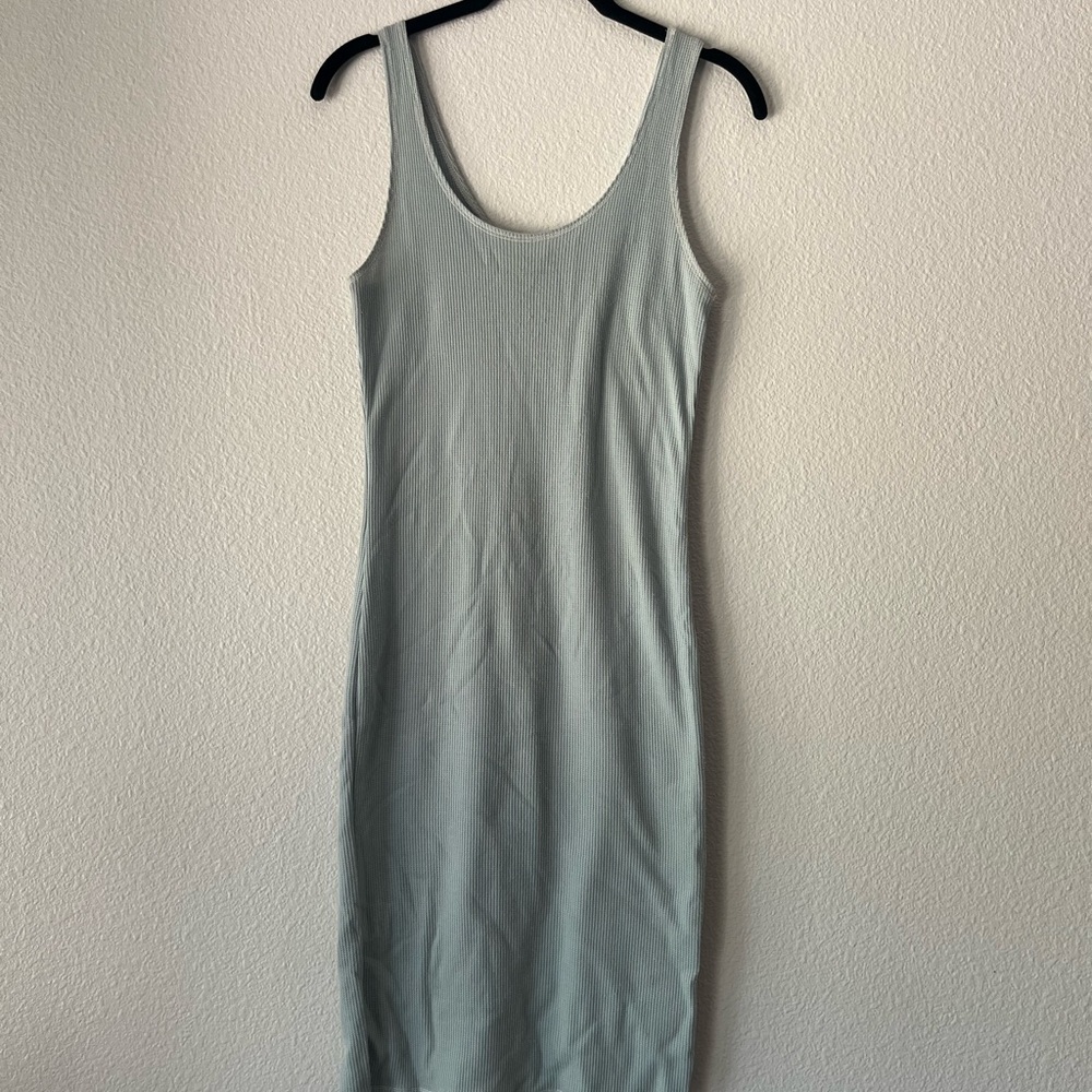 Forever 21 Sea Green Sleeveless Sheath Midi Dress